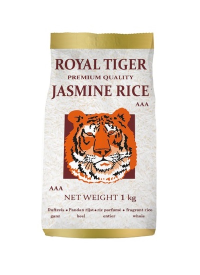 Riso profumato jasmine cambogiano - Royal Tiger 1 Kg.